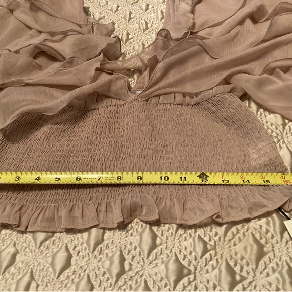 Commense Blush Ruffled Blouse - Picture 3 of 7